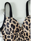 cheap One-pieces-Women&#039;s Swimwear One Piece Swimsuit Backless Patchwork Vintage Sexy Leopard Sleeveless Bathing Suits