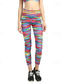 cheap Yoga Leggings &amp; Tights-Women&#039;s Yoga Pants Yoga Leggings High Waist Pilates Gym Workout Workout Tights Print Rainbow Fall Sports Activewear Stretchy Slim