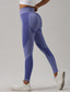 cheap Yoga Leggings &amp; Tights-Women&#039;s Yoga Pants Yoga Leggings Elastic Waistband High Waist Yoga Gym Workout Pilates Tights Color Block Purple Spandex Fall Sports Activewear Stretchy Slim
