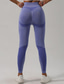 cheap Yoga Leggings &amp; Tights-Women&#039;s Yoga Pants Yoga Leggings Elastic Waistband High Waist Yoga Gym Workout Pilates Tights Color Block Purple Spandex Fall Sports Activewear Stretchy Slim
