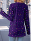 cheap Art&amp;Design tee-Carnival Women&#039;s T Shirt Graphic Casual Long Sleeve V Neck Long Tops Daily Weekend Print Purple Fall Winter