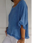 cheap Shirts-Women&#039;s Linen-Inspired Shirts T Shirt Plain Fashion Modern Casual Half Sleeve Crew Neck Regular Tops Daily Weekend Wine Blue Beige Summer Spring