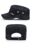 cheap Men's Hats-Men's Adjustable Casual Military-Style Cap with Button Detailing - Durable Cotton Fabric, Ideal for Outdoor, Everyday Wear and Casual Occasions