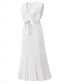 cheap Chiffon Dresses-Women&#039;s Maxi Dress Cocktail Dress Wedding Guest Dress Chiffon Dress Stylish Basic Casual Vacation Daily Regular Fit Plain Sleeveless V Neck White Purple Summer