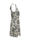 billiga Semester Boho Klänning-Dam Mini klänning Vardagsklänning Sommarklänning Boho-klänning Elegant Hawaiisk Stylish Semester Dagligen Datum Normal Blommig Ärmlös Halterneck Kaki Sommar
