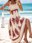 ieftine Rochie Boho de vacanță-Pentru femei Rochie Lunga Rochie Maxi Rochie casual Rochie A line Rochie de vară Rochie Boho Boemia Hawaiană Stilat Vacanță Zilnic Dată Fit regulat Grafic Fără manșon Pătrat Negru Roz Îmbujorat