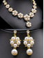 cheap Women&#039;s Necklace-Women&#039;s Faux Pearl and Rhinestone Jewelry Set – Elegant Necklace and Earrings for Weddings, Parties and Special Occasions