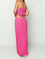 cheap White Casual Dresses-Women&#039;s Dress Set Casual Dress Skirt Set Slip Dress Elegant Fashion Plain Backless Maxi Dress Sleeveless Square Neck Outdoor Date Black White Yellow Summer Regular Fit
