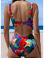 cheap One-piece swimsuits-Women&#039;s Swimsuits One Piece Monokini Swimsuit Backless Tummy Control High Waist Slim Vacation Beach Wear Ombre U Neck Sleeveless Bathing Suits