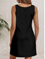 cheap Humor&amp;Quotes Dress-Women&#039;s Mini Dress  Petite Dress Sundress A Line Dress Tank Dress Vintage Stylish Casual Vacation Daily Holiday Loose Fit Graphic Letter Sleeveless Crew Neck Black Summer Spring