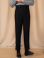 cheap Slim-Men's Graduation Dress Pants Trousers Chinos Buttons Pocket Plain Comfort Formal Party Work Fashion Classic Style Black Brown Micro-elastic