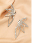 cheap Wedding Accessories-Crystal Butterfly Statement Earrings with Rhinestone Detailing, Elegant Dangle Earrings for Women, Perfect for Weddings, Parties, and Formal Events