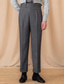 cheap Slim-Men's Graduation Dress Pants Trousers Chinos Buttons Pocket Plain Comfort Formal Party Work Fashion Classic Style Black Brown Micro-elastic