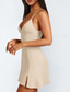 cheap White Graduation Dresses-Women&#039;s Mini Dress Graduation Dress Summer Dress Cami Dress Stylish Sexy Vacation Daily Date Regular Fit Plain Sleeveless V Neck Black White Pink Red Summer