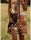 cheap Boho Dress-Women&#039;s Mini Dress Casual Dress Petite Dress T Shirt Dress Tee Dress Sundress Stylish Casual Vacation Casual Daily Regular Fit Color Block Short Sleeve Crew Neck Light Brown Summer Spring