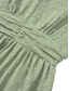 cheap Cocktail Dress-Women&#039;s Midi Dress Casual Dress Swing Dress A Line Dress Stylish Basic Casual Vacation Daily Regular Fit Plain Short Sleeve V Neck Light Green Red Summer Spring