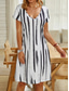 halpa Tulosta kukkamekot-Naisten Normaali EU / US-koko Midimekko Pitkähihainen Boho-mekko Kesämekko Tyylikäs mekko Tyylikäs Böömi Trooppinen Perhonen Loma Koti Työ Loose Fit Kukka Geometrinen Lyhythihainen V kaula-aukko