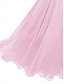 cheap Bridesmaid Dresses-A-Line Bridesmaid Dress V Neck Short Sleeve Elegant Floor Length Chiffon with Split Front 2022