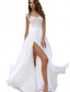cheap Casual Wedding Dresses-Wedding Dresses Ball Gown V Neck Regular Straps Chapel Train Satin Bridal Gowns With Pleats Ruched