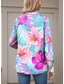 cheap Hawaiian Tops-Women&#039;s Shirt Hawaiian Casual Floral Leaf Regular Tops Long Sleeve Shirt Collar Buttons Print Regular Fit Daily Summer Holiday Clothes Beach Wear
