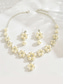 cheap Women&#039;s Necklace-Women&#039;s Faux Pearl and Rhinestone Jewelry Set – Elegant Necklace and Earrings for Weddings, Parties and Special Occasions