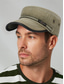 cheap Men's Hats-Men's Adjustable Casual Military-Style Cap with Button Detailing - Durable Cotton Fabric, Ideal for Outdoor, Everyday Wear and Casual Occasions