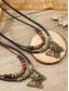billiga Kvinnors halsband-vintage fjärilshängande läderhalsband – justerbara pärlsmycken i boho-stil för kvinnor och män, perfekt för vardags- och festivalkläder
