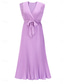 cheap Chiffon Dresses-Women&#039;s Maxi Dress Cocktail Dress Wedding Guest Dress Chiffon Dress Stylish Basic Casual Vacation Daily Regular Fit Plain Sleeveless V Neck White Purple Summer