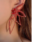 cheap Wedding Accessories-Crystal Butterfly Statement Earrings with Rhinestone Detailing, Elegant Dangle Earrings for Women, Perfect for Weddings, Parties, and Formal Events