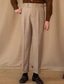 cheap Slim-Men's Graduation Dress Pants Trousers Chinos Buttons Pocket Plain Comfort Formal Party Work Fashion Classic Style Black Brown Micro-elastic