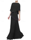 cheap Floor Length-A-Line Dress Mother of the Bride Dress Elegant Simple Crew Neck Floor Length Chiffon Half Sleeve with Lace Ruffles Tier