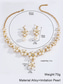 cheap Women&#039;s Necklace-Women&#039;s Faux Pearl and Rhinestone Jewelry Set – Elegant Necklace and Earrings for Weddings, Parties and Special Occasions