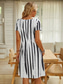 halpa Tulosta kukkamekot-Naisten Normaali EU / US-koko Midimekko Pitkähihainen Boho-mekko Kesämekko Tyylikäs mekko Tyylikäs Böömi Trooppinen Perhonen Loma Koti Työ Loose Fit Kukka Geometrinen Lyhythihainen V kaula-aukko