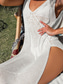 cheap Beach Dresses-Women&#039;s Swimwear Cover Up Beach Dresses Swimsuit Backless Cut Out Vacation Beach Wear Solid Color V Neck Sleeveless