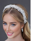 cheap Wedding Accessories-Women's Wedding Headband – Elegant Crystal-Embellished Silver Hairband for Brides, Perfect for Wedding, Engagement or Formal Events