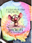 cheap Tie Dye&amp;Gradient tee-Women&#039;s T Shirt Tie Dye Letter Casual Short Sleeve Round Neck Regular Tops Daily Print Pink Red Blue Purple Rainbow Summer