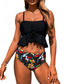 voordelige Tankini&#039;s-Dames Zwemkleding Bikini 2 stuks Brutaal Zwempak Blote rug Slank Vakantie Strand Kleding Grafisch U-hals Mouwloos Badpakken
