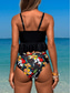 voordelige Tankini&#039;s-Dames Zwemkleding Bikini 2 stuks Brutaal Zwempak Blote rug Slank Vakantie Strand Kleding Grafisch U-hals Mouwloos Badpakken