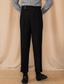 cheap Slim-Men's Graduation Dress Pants Trousers Chinos Buttons Pocket Plain Comfort Formal Party Work Fashion Classic Style Black Brown Micro-elastic