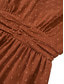 cheap Cocktail Dress-Women&#039;s Midi Dress Casual Dress Swing Dress A Line Dress Stylish Basic Casual Vacation Daily Regular Fit Plain Short Sleeve V Neck Light Green Red Summer Spring
