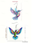 economico Orecchino da donna-orecchini pendenti colorati a forma di colibrì – design leggero in vetro colorato per donna, perfetto per occasioni casual, artistiche e per le vacanze