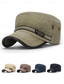 cheap Men's Hats-Men's Adjustable Casual Military-Style Cap with Button Detailing - Durable Cotton Fabric, Ideal for Outdoor, Everyday Wear and Casual Occasions