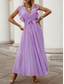 cheap Chiffon Dresses-Women&#039;s Maxi Dress Cocktail Dress Wedding Guest Dress Chiffon Dress Stylish Basic Casual Vacation Daily Regular Fit Plain Sleeveless V Neck White Purple Summer