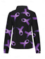 cheap Art&amp;Design Tops-Valentine&#039;s Day Women&#039;s Shirt Geometric Casual Long Sleeve Shirt Collar Regular Tops Work Daily Buttons Print Purple Spring Fall Winter