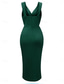 cheap Plain Dress-Women&#039;s Midi Dress Summer Dress Solid Color Bodycon Dress Off The Shoulder Dress Semi Formal Wedding Guest Engagement Cocktail Party Regular Fit Graphic Sleeveless V Neck Black Green Light Blue