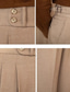 cheap Slim-Men's Graduation Dress Pants Trousers Chinos Buttons Pocket Plain Comfort Formal Party Work Fashion Classic Style Black Brown Micro-elastic