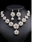 cheap Women&#039;s Necklace-Women&#039;s Faux Pearl and Rhinestone Jewelry Set – Elegant Necklace and Earrings for Weddings, Parties and Special Occasions