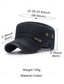 cheap Men's Hats-Men's Adjustable Casual Military-Style Cap with Button Detailing - Durable Cotton Fabric, Ideal for Outdoor, Everyday Wear and Casual Occasions