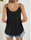 billiga Damlinnen och blusar-Kvinnors Camisole Tank Top Enfärgad Stilig Avslappnad Uthen Rem Regelbundna Toppar Daglig Ögla Salvia Grön Svart Vit Rosa Marinblå Sommar Vår