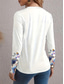 cheap Boho tee-Women&#039;s T Shirt Letter Casual Long Sleeve Round Neck Regular Tops Daily Weekend Print White Fall Winter